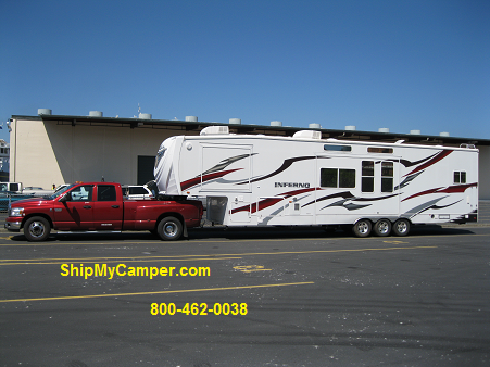 Travel trailer shipping and delivery