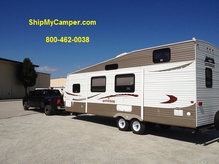 Fifth-wheel camper transport
